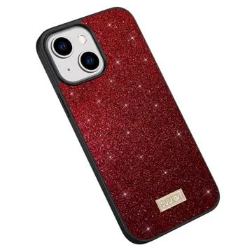Sulada Glitter Series iPhone 14 Coated Case - Red