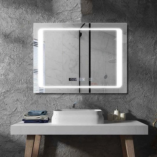 ENER-J Led Mirror With Bluetooth Speaker Cct Changing & Touch Sensor White