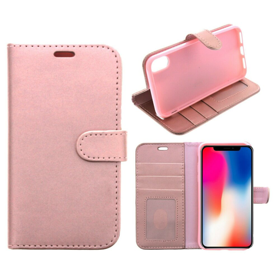 (ROSEGOLD) For Oppo A15 / Oppo A15s Phone Case, Cover, Flip Wallet, Folio, Leather /Gel