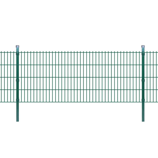 Vidaxl 2D Garden Fence Panels & Posts 2008X830 Mm 6M - Green