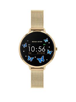 Reflex Active Series 3 Smart Watch With Colour Touch Screen, Crown Navigation and Up To 7 Day Battery Life, Gold, Women