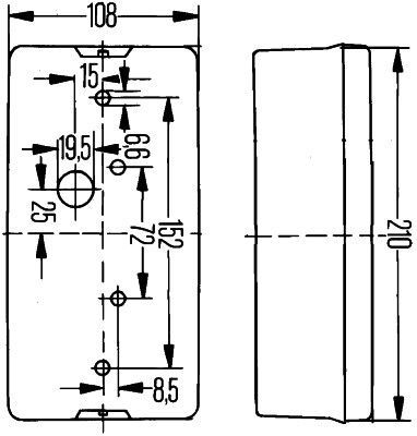 Combination Tail Light 2SD 006 040-131 Hella 2SD 006 040131