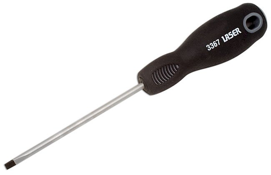 Laser Tools 3367 Screwdriver Flat 3.2mm x 75mm Chrome Vanadium