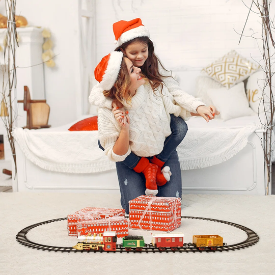 Christmas Train With 3 Carriages