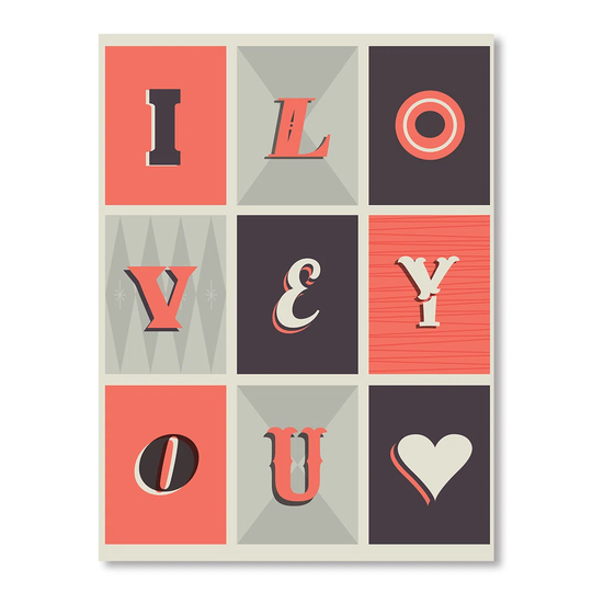I Love You Harley by Brett Wilson - Unframed Typography Print on Paper