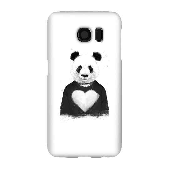 Balazs Solti Panda Love Phone Case for iPhone and Android - Samsung S6 - Snap Case - Gloss