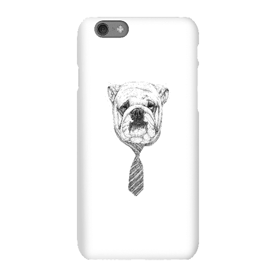 Balazs Solti Suited And Booted Bulldog Phone Case for iPhone and Android - iPhone 6S - Snap Case - Matte