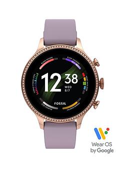 Fossil Gen 6 Ladies Smartwatch Silicone, Purple, Women