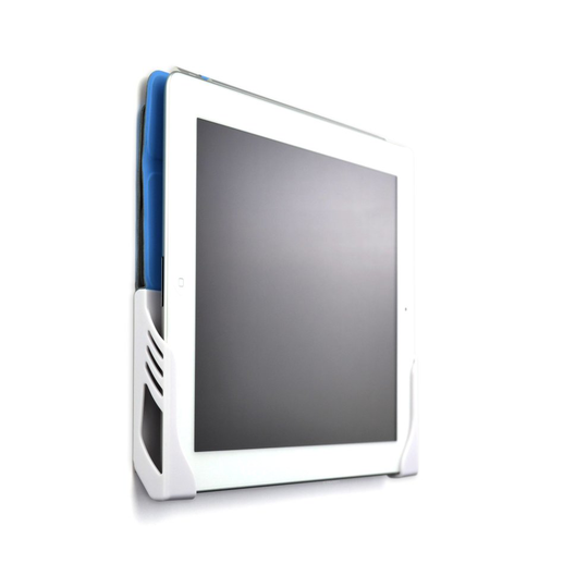 Dockem Koala Tablet Wall Mount Dock for iPad 1/2/3/4, Mini, Air, Xperia Z, Samsung Galaxy Tab/Note, Nexus 7/10, and more (White Brackets, Screw-in...