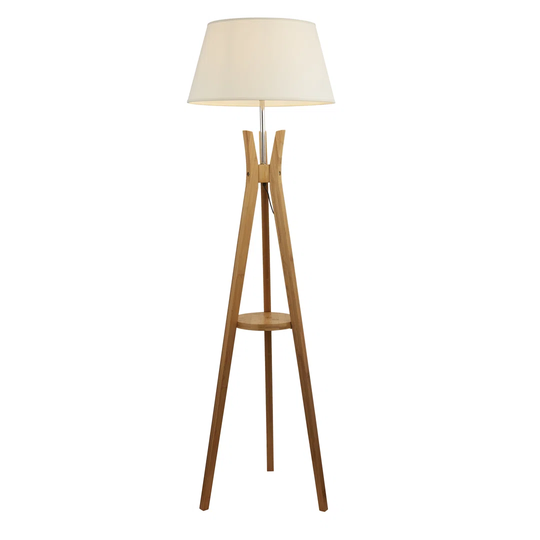 Satilla 154Cm Natural Tripod Floor Lamp