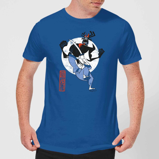 Samurai Jack Eternal Battle Men's T-Shirt - Royal Blue - S