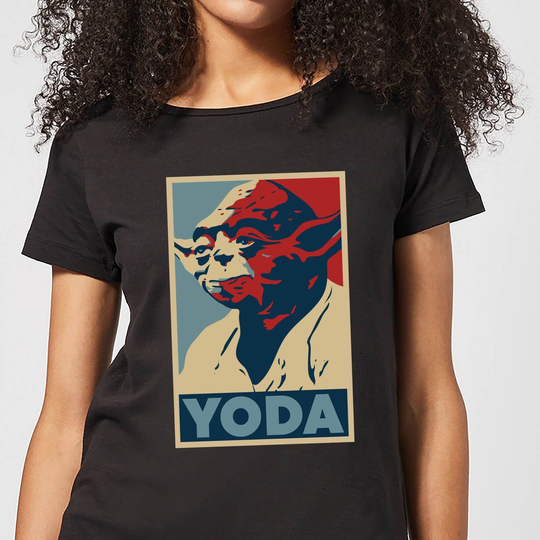 Star Wars Yoda Poster Women's T-Shirt - Black - S