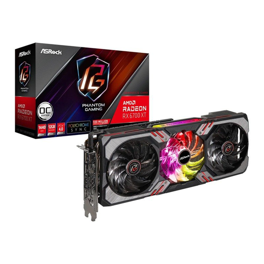 Asrock Radeon RX 6700 XT Phantom Gaming D 12GB OC Graphics Card