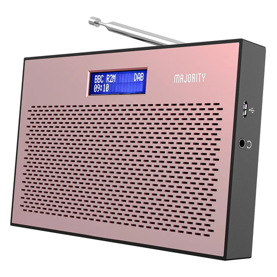 Majority Histon Portable DAB+ Radio - Rose Gold