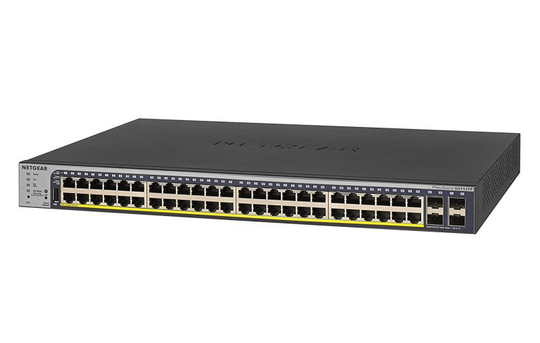 Netgear 48-Port Gigabit PoE+ Smart Managed Pro Switch with 4 SFP Ports