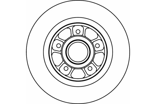Mintex MDC1681 Pair Of Solid rear Brake Disc