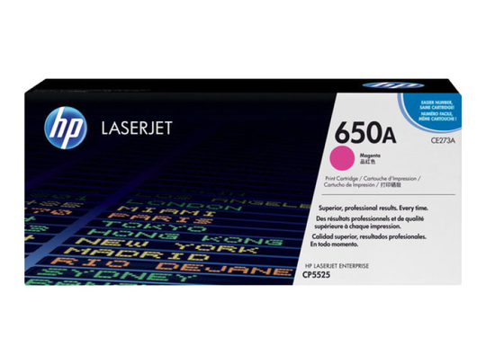 HP 650A Magenta Original Toner Cartridge - CE273A