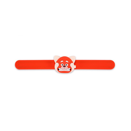 (Wristband B) Cartoon Turning Red Bear Keychain Keyring Bracelet Wristband Pendant