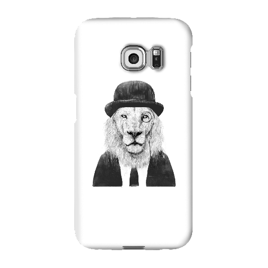 Balazs Solti Monocle Lion Phone Case for iPhone and Android - Samsung S6 Edge - Snap Case - Matte