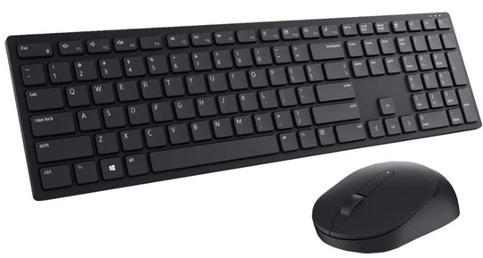 Dell KM5221W Pro Wireless Keyboard and Mouse, Black