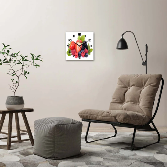 Forest Fruits Silent Wall Clock