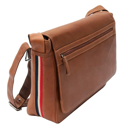 PRIMEHIDE Large Texan Mens Bag - Brown