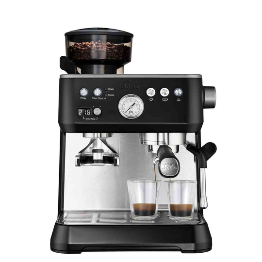 Solis SLS98071 Grind & Infuse Perfetta Semi Automatic Espresso Machine - Black