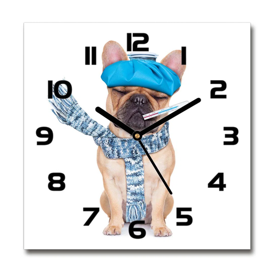 Herper Ill Dog Silent Wall Clock