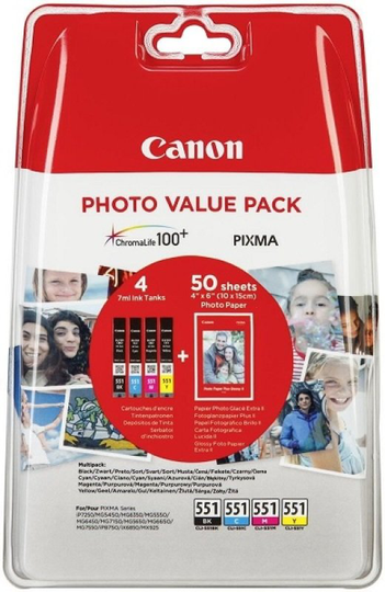 Canon CLI-551 Photo Value Pack