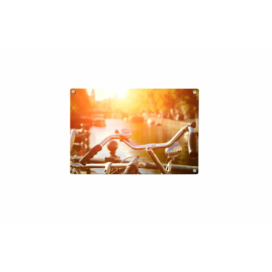 Bicycle Magnetic Wall Mounted Photo Memo Board
