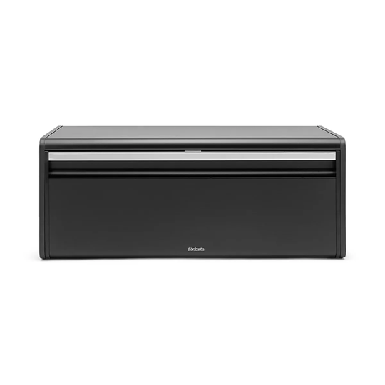 Brabantia Fall Front Bread Bin - Matte Black