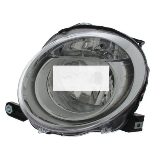 Left Passengers Main Headlight RHD Headlamp fits Fiat 500 08-15 & Abarth 15-16