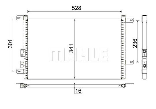 Condenser Air Conditioning 8FC351343-454 by BEHR