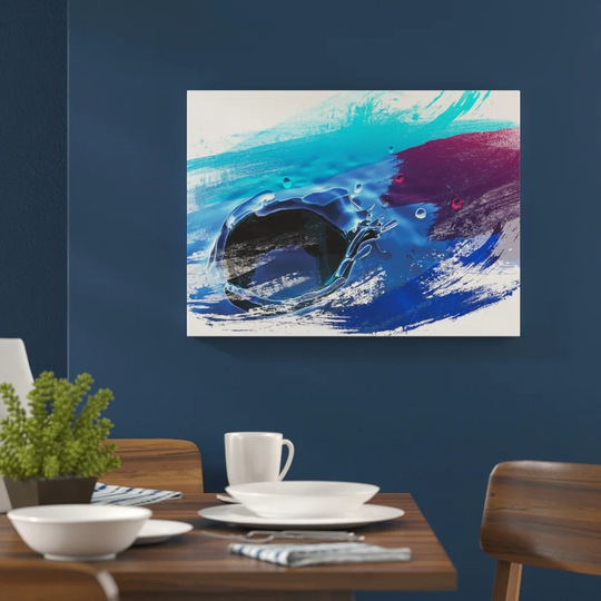 'Water Drops' Graphic Art Print Poster