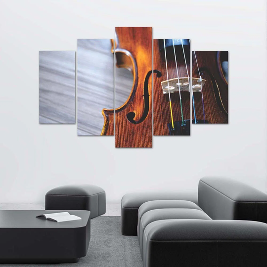 Canvas Print Violin Music