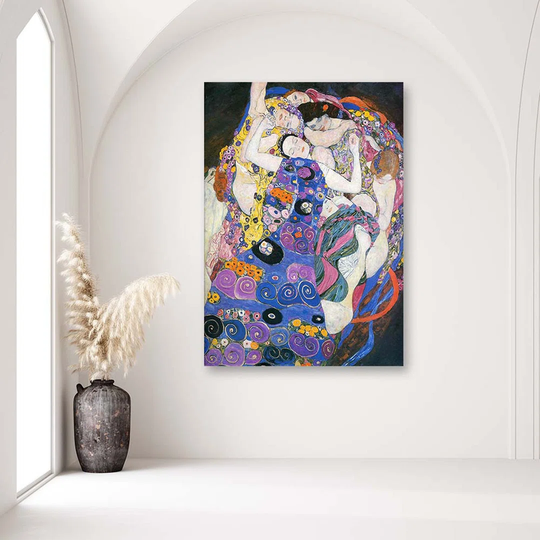 Canvas Print REPRODUCTION Gustav Klimt - The Virgins
