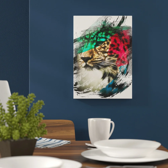 'Cheetah Art' Graphic Art Print Poster
