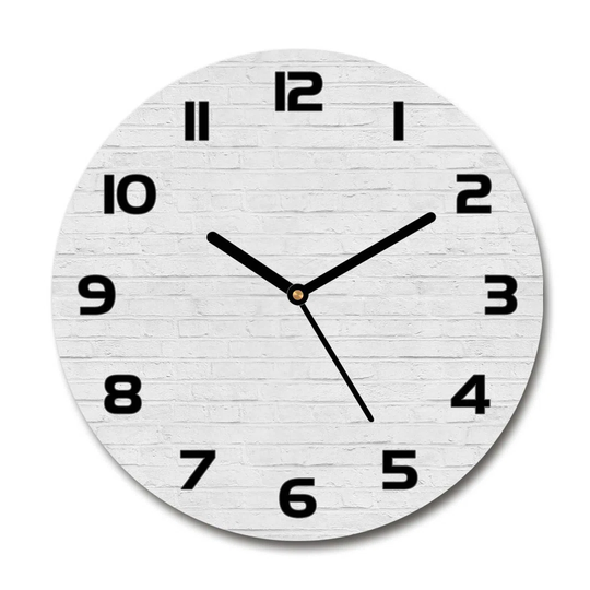 Decoration Picture Art Modern Kitchen Living Room Brick Wall 30cm Silent Wall Clock