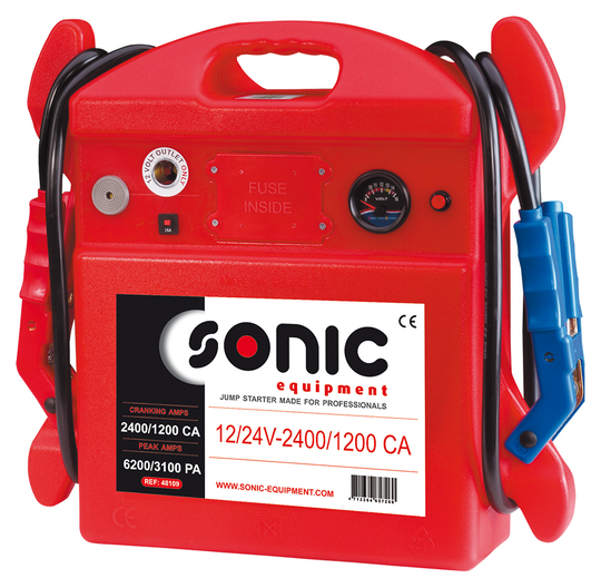 Sonic Start Booster Portable 12/24V 2400-1200A 48109