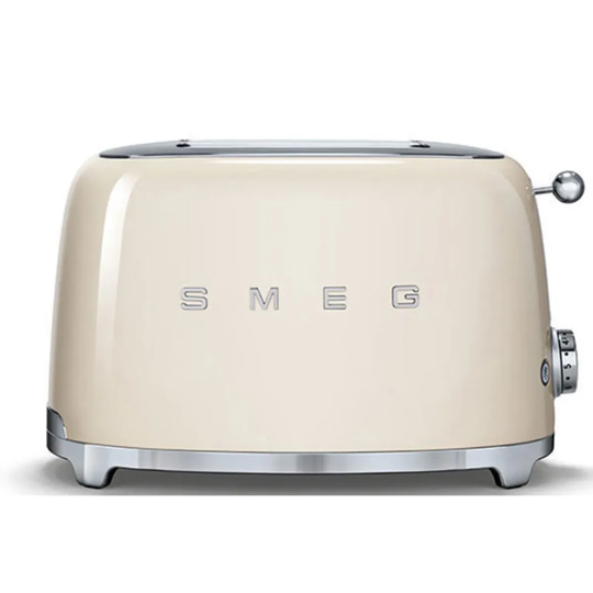Smeg TSF01CRUK 50's Retro Style 2 Slice Toaster - Cream