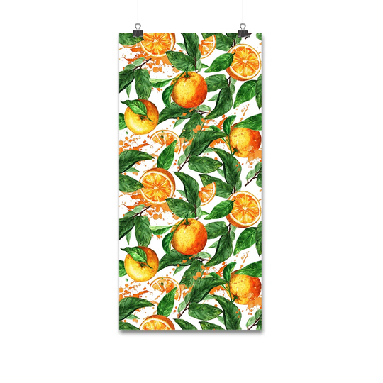 Kym Oranges Leaves Wallpaper