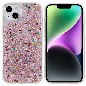 Dfans Starlight Shining iPhone 14 Plus Hybrid Case - Pink
