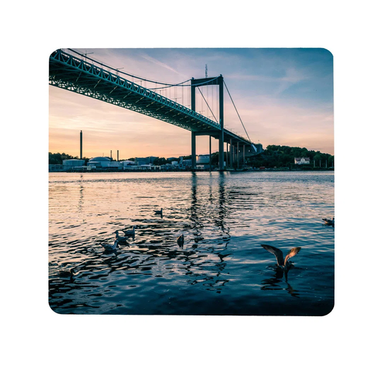 Bridge Sunset Magnetic Wall Mounted Photo Memo Board