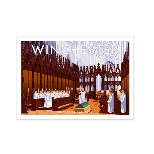 Winchester Cathedral - Pictur Frame Graphict Art Print on Paper