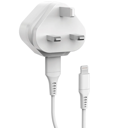 MIXX Mains Charger with Lightning Cable - White