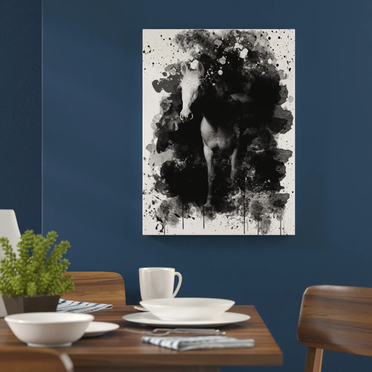 'White Horse' Graphic Art Print Poster