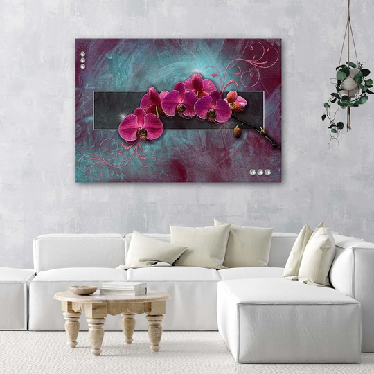 Canvas Print Fuchsia Orchid Flowers
