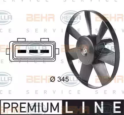 Air Conditioning fan 8EW009144-611 by Hella