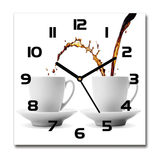 Indie-Mai Leaking Coffee Silent Wall Clock