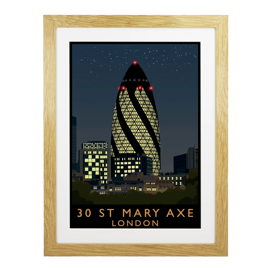 30 St Mary Axe 2 by Richard O'Neil - Graphic Art Print on Paper